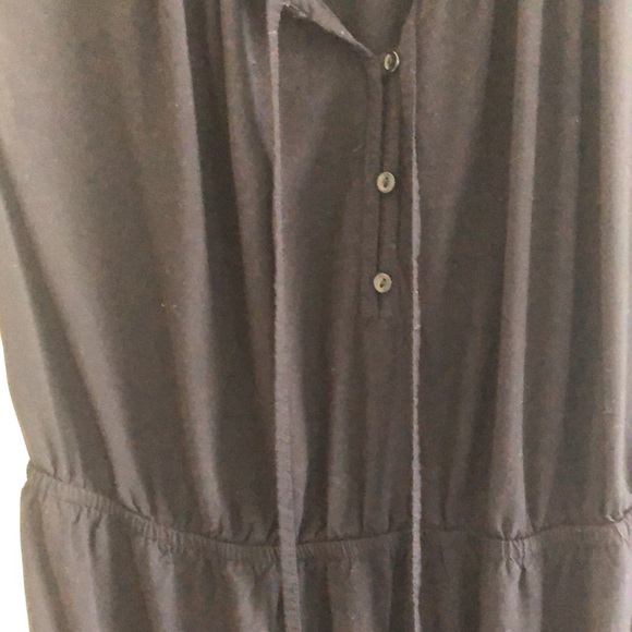 Black Button Down Dress - Picture 4 of 4